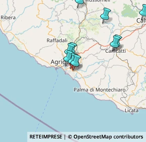 Mappa Via Lombardia, 92100 Villaggio Mosé AG, Italia (18.24364)