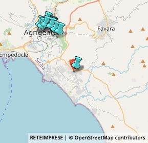 Mappa Via Lombardia, 92100 Villaggio Mosé AG, Italia (5.16667)
