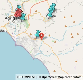 Mappa SS Sud Occidentale Sicula, 92100 Agrigento AG, Italia (5.89818)