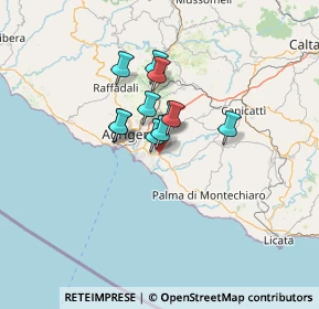 Mappa SS Sud Occidentale Sicula, 92100 Agrigento AG, Italia (9.14545)