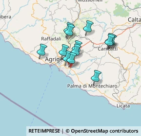 Mappa SS Sud Occidentale Sicula, 92100 Agrigento AG, Italia (12.32385)