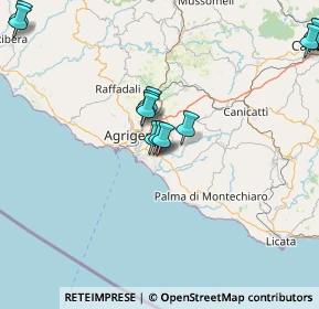 Mappa Via Guido Piovene, 92100 Agrigento AG, Italia (25.36375)