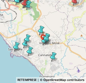 Mappa Via Rodisia, 92100 Villaggio Mosè AG, Italia (3.121)