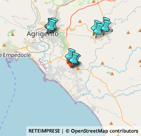 Mappa Via della Rodisia, 92100 Villaggio Mosè AG, Italia (3.5725)