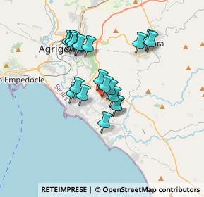 Mappa Via Rodisia, 92100 Villaggio Mosè AG, Italia (3.207)