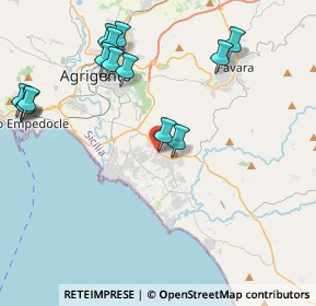 Mappa Via della Rodisia, 92100 Villaggio Mosè AG, Italia (5.45071)