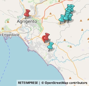 Mappa Via Rodisia, 92100 Villaggio Mosè AG, Italia (5.28636)
