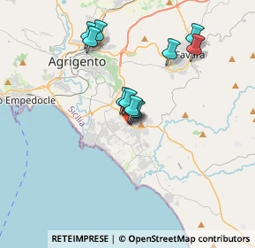 Mappa Via Rodisia, 92100 Villaggio Mosè AG, Italia (3.30091)