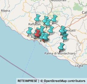Mappa Via Rodisia, 92100 Villaggio Mosè AG, Italia (10.2955)