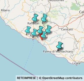 Mappa Via della Rodisia, 92100 Villaggio Mosè AG, Italia (10.93143)