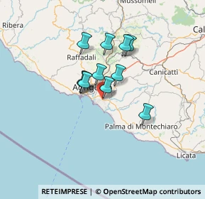 Mappa Via Teatro Tenda, 92100 Villaggio Mosè AG, Italia (10.43545)