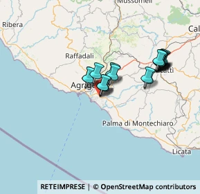 Mappa Via Teatro Tenda, 92100 Villaggio Mosè AG, Italia (13.1195)