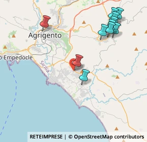 Mappa Via Teatro Tenda, 92100 Villaggio Mosè AG, Italia (5.33636)
