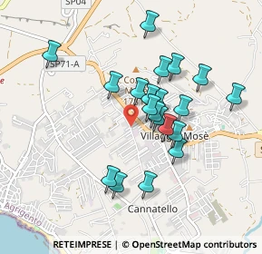 Mappa Via Teatro Tenda, 92100 Villaggio Mosè AG, Italia (0.871)