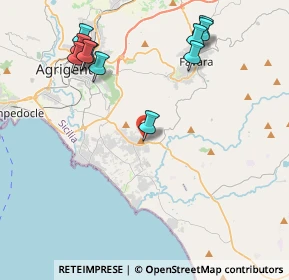 Mappa Via Giovanni Meli, 92100 Villaggio Mosè AG, Italia (5.29636)