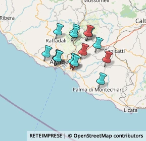 Mappa Via Eraclito, 92100 Agrigento AG, Italia (11.37133)