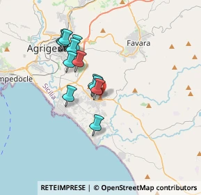 Mappa Via Eraclito, 92100 Agrigento AG, Italia (3.33667)