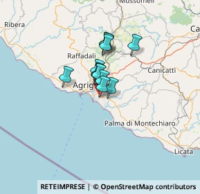 Mappa Agrigento, 92100 Villaggio Mosè AG, Italia (8.3325)