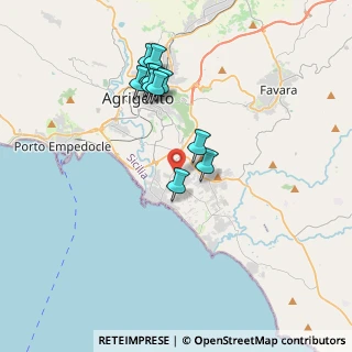 Mappa Via Cavaleri Magazzeni, 92100 Villaggio Mosè AG, Italia (3.80818)