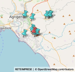 Mappa Via Leonardo Siascia, 92100 Villaggio Mosè AG, Italia (2.90273)