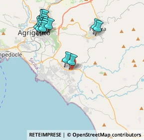 Mappa Via Leonardo Siascia, 92100 Villaggio Mosè AG, Italia (5.28235)