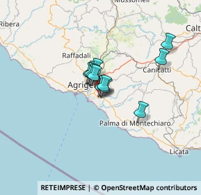 Mappa Via Leonardo Siascia, 92100 Villaggio Mosè AG, Italia (8.55583)