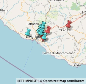 Mappa Via Leonardo Siascia, 92100 Villaggio Mosè AG, Italia (7.86091)