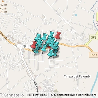 Mappa Via Leonardo Siascia, 92100 Villaggio Mosè AG, Italia (0.23)