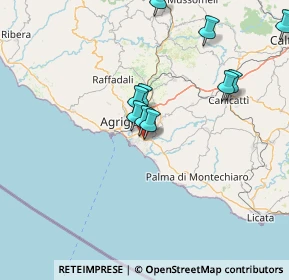 Mappa Via Lombardia, 92100 Villaggio Mosè AG, Italia (18.17545)