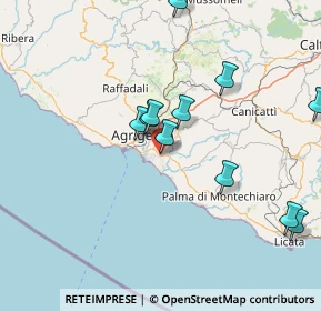 Mappa Via Lombardia, 92100 Villaggio Mosè AG, Italia (17.24091)