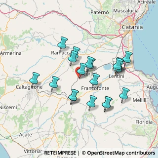 Mappa Via Crivaro, 95043 Militello In Val di Catania CT, Italia (14.7355)