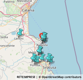 Mappa Via San Matteo, 96011 Augusta SR, Italia (13.88154)