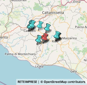 Mappa Via Solferino, 92029 Ravanusa AG, Italia (9.6325)