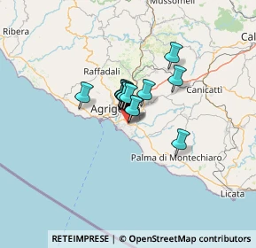 Mappa Via della Rodisia, 92100 Agrigento AG, Italia (7.18929)