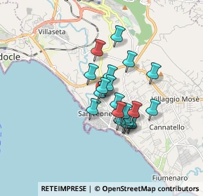 Mappa Via Salvo D'Acquisto, 92100 Villaggio Mosè AG, Italia (1.3605)