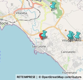 Mappa Via Salvo D'Acquisto, 92100 Villaggio Mosè AG, Italia (3.65727)