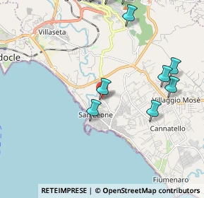 Mappa Via Salvo D'Acquisto, 92100 Villaggio Mosè AG, Italia (2.89273)