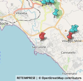 Mappa Via Salvo D'Acquisto, 92100 Villaggio Mosè AG, Italia (3.11636)