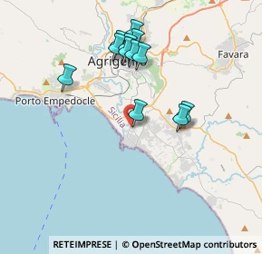 Mappa Via Salvo D'Acquisto, 92100 Villaggio Mosè AG, Italia (3.9125)