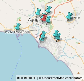 Mappa Via Salvo D'Acquisto, 92100 Villaggio Mosè AG, Italia (3.86917)