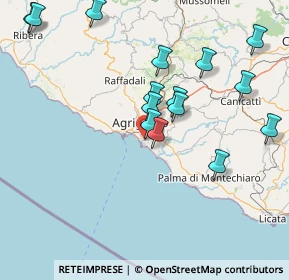 Mappa Via Salvo D'Acquisto, 92100 Villaggio Mosè AG, Italia (18.566)