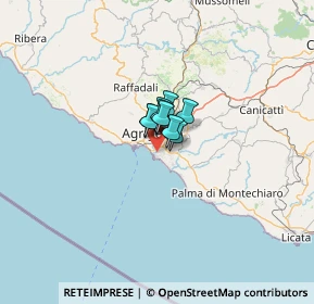 Mappa Via Salvo D'Acquisto, 92100 Villaggio Mosè AG, Italia (21.716)