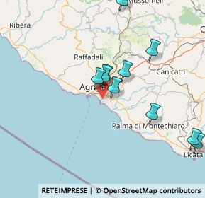 Mappa Via Salvo D'Acquisto, 92100 Villaggio Mosè AG, Italia (18.39273)