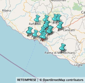 Mappa Via Zurlì, 92100 Agrigento AG, Italia (10.832)