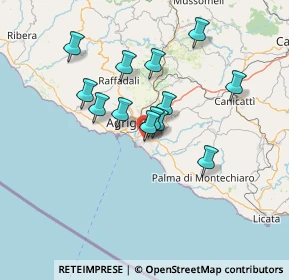 Mappa Via Zurlì, 92100 Agrigento AG, Italia (12.85692)