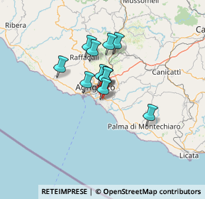 Mappa Via Zurlì, 92100 Agrigento AG, Italia (9.73667)