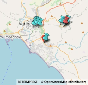 Mappa Viale Leonardo Sciascia, 92100 Agrigento AG, Italia (3.65417)