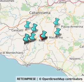 Mappa Viale Regina Siciliana, 93016 Riesi CL, Italia (9.76765)