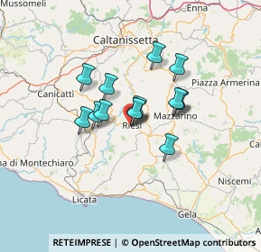 Mappa Via Placido Rizzotto, 93016 Riesi CL, Italia (10.12071)