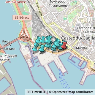 Mappa Viale la Plaia, 09123 Cagliari CA, Italia (0.25769)